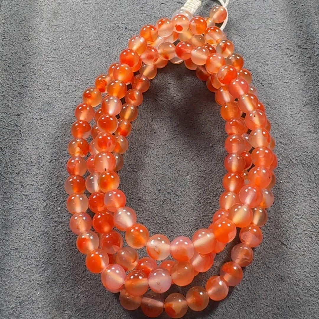 南红玛瑙未镶嵌冰飘尺寸5+