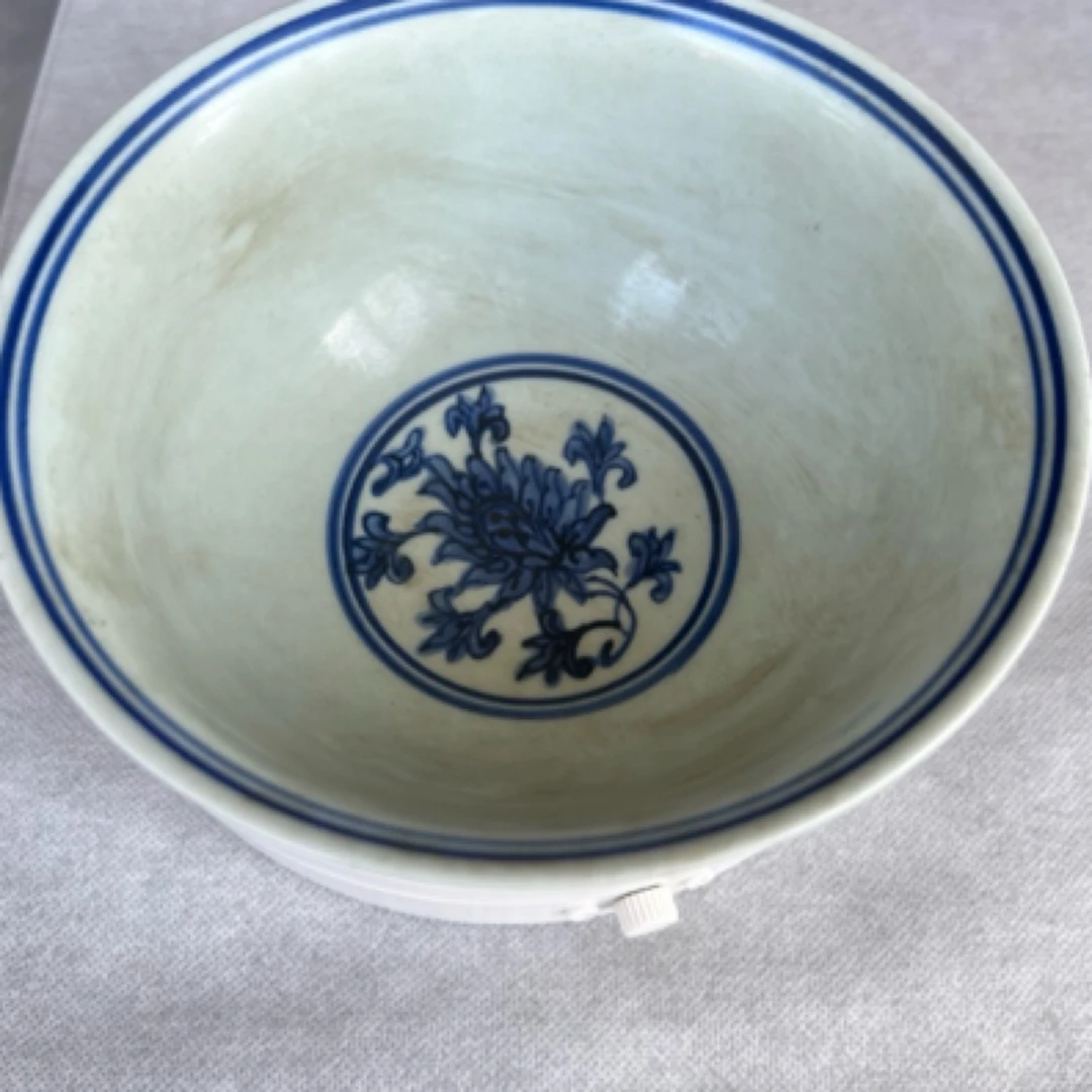 青花碗纯手工制作