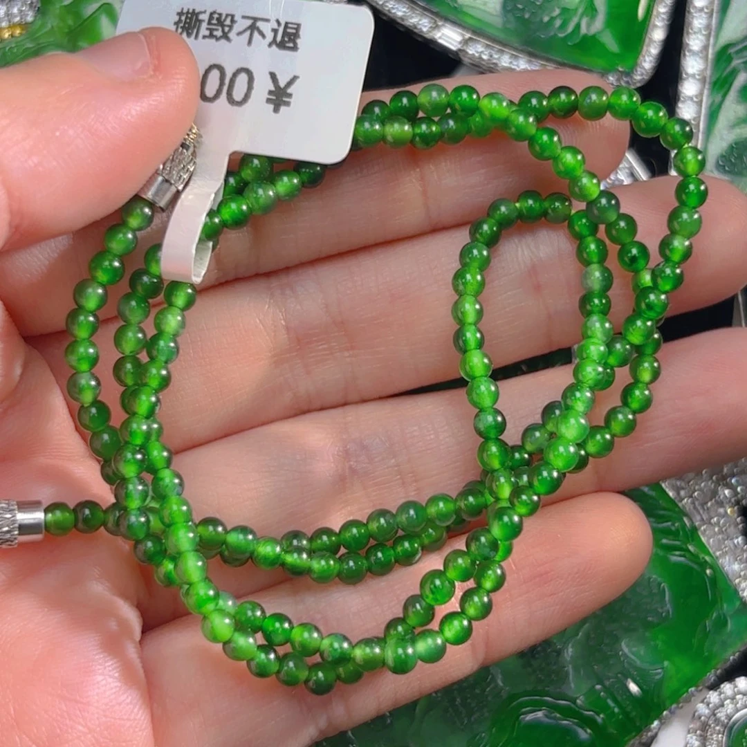 翡翠颈饰未镶嵌珠链