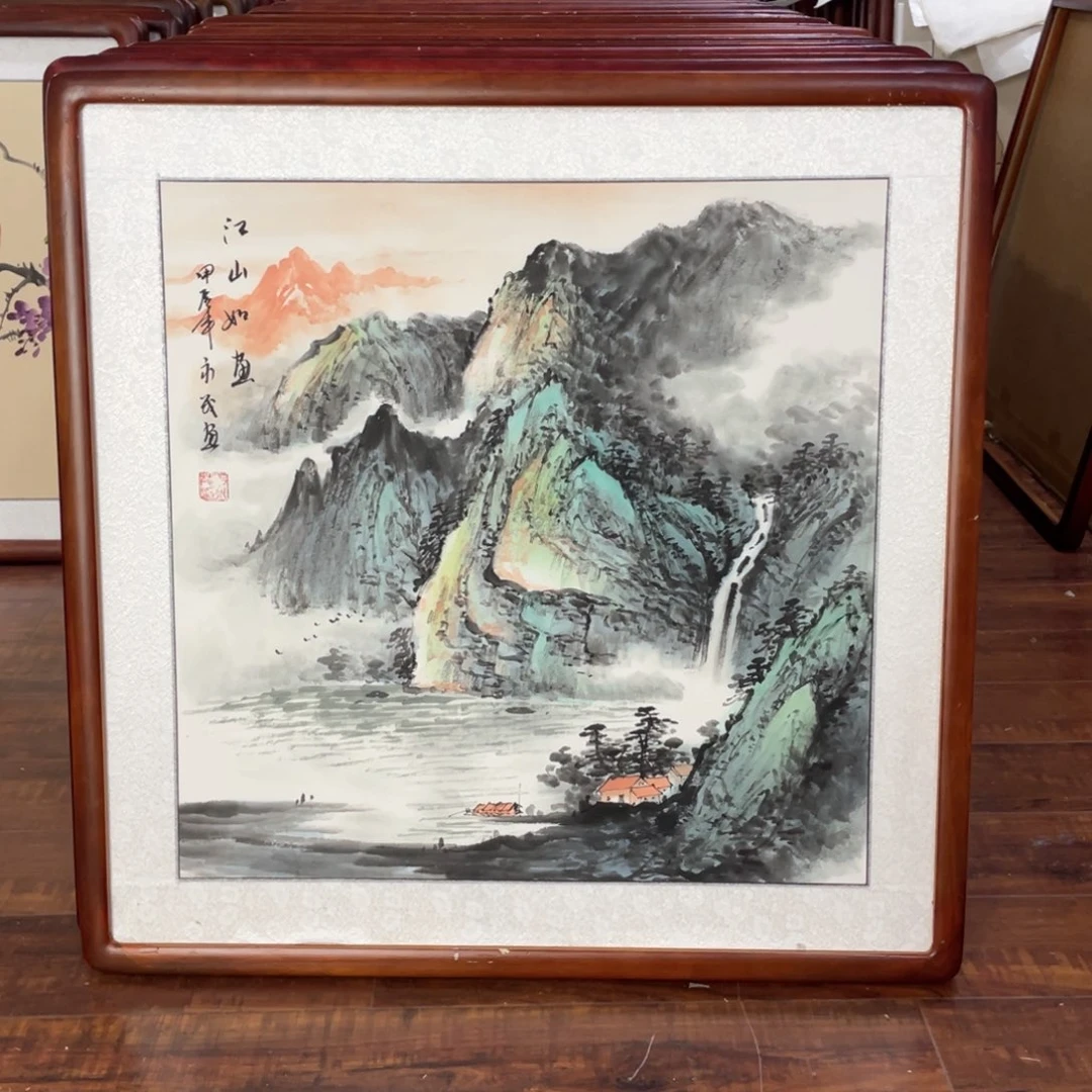 国画带框尺寸63*63厘米