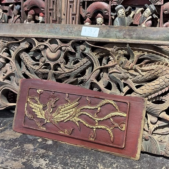 木雕木雕雕花茶道具