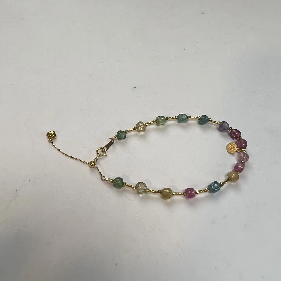 【佩洁】碧玺*手链*18k金镶嵌