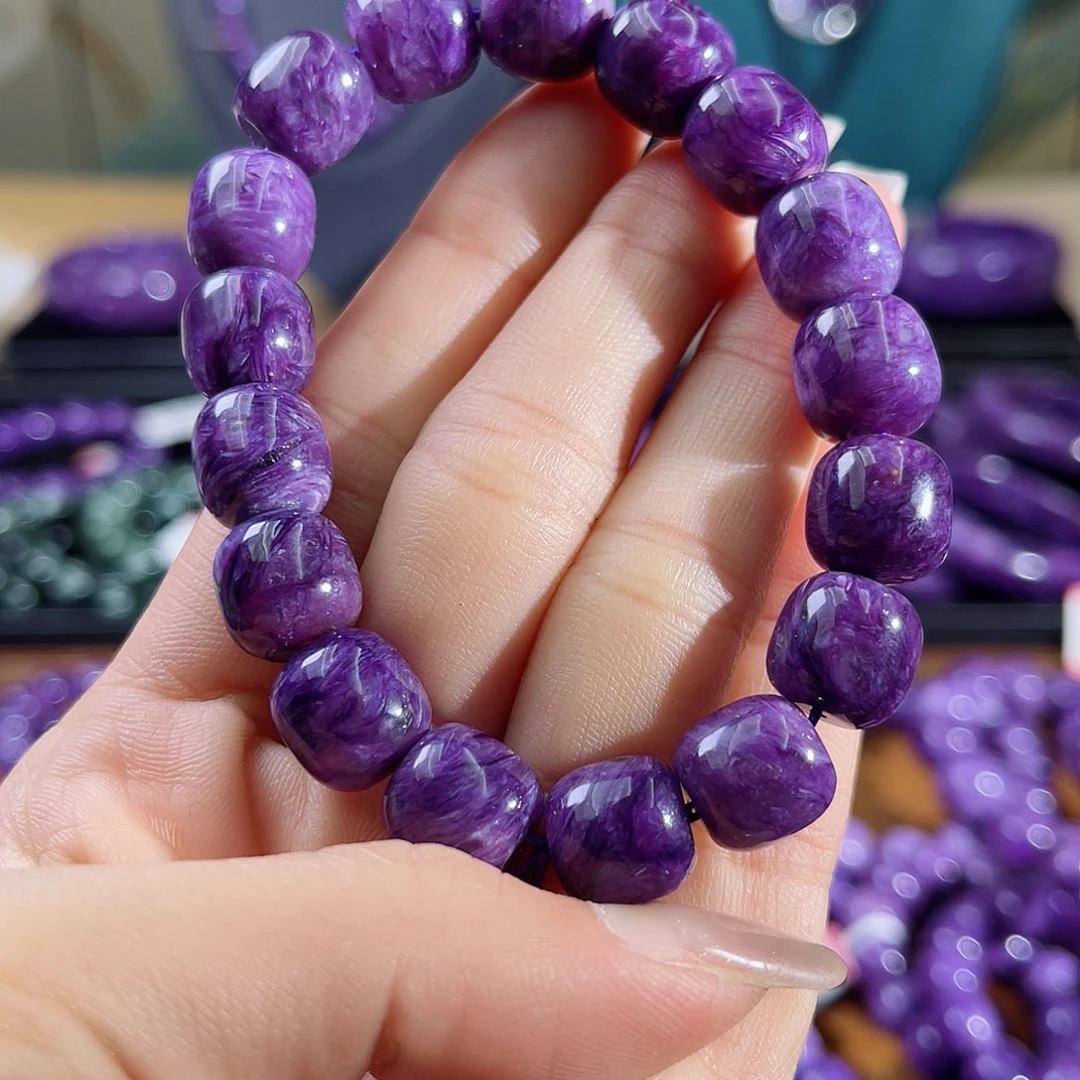 查罗石（紫龙晶）手串11未镶嵌