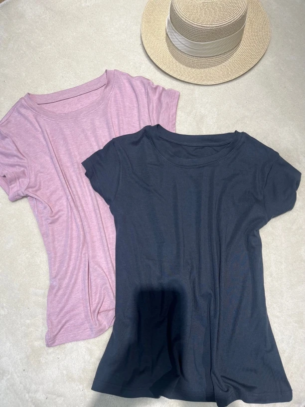 老钱风短袖夏季藏青修身短袖T恤速干t恤户外半袖运动女款时尚