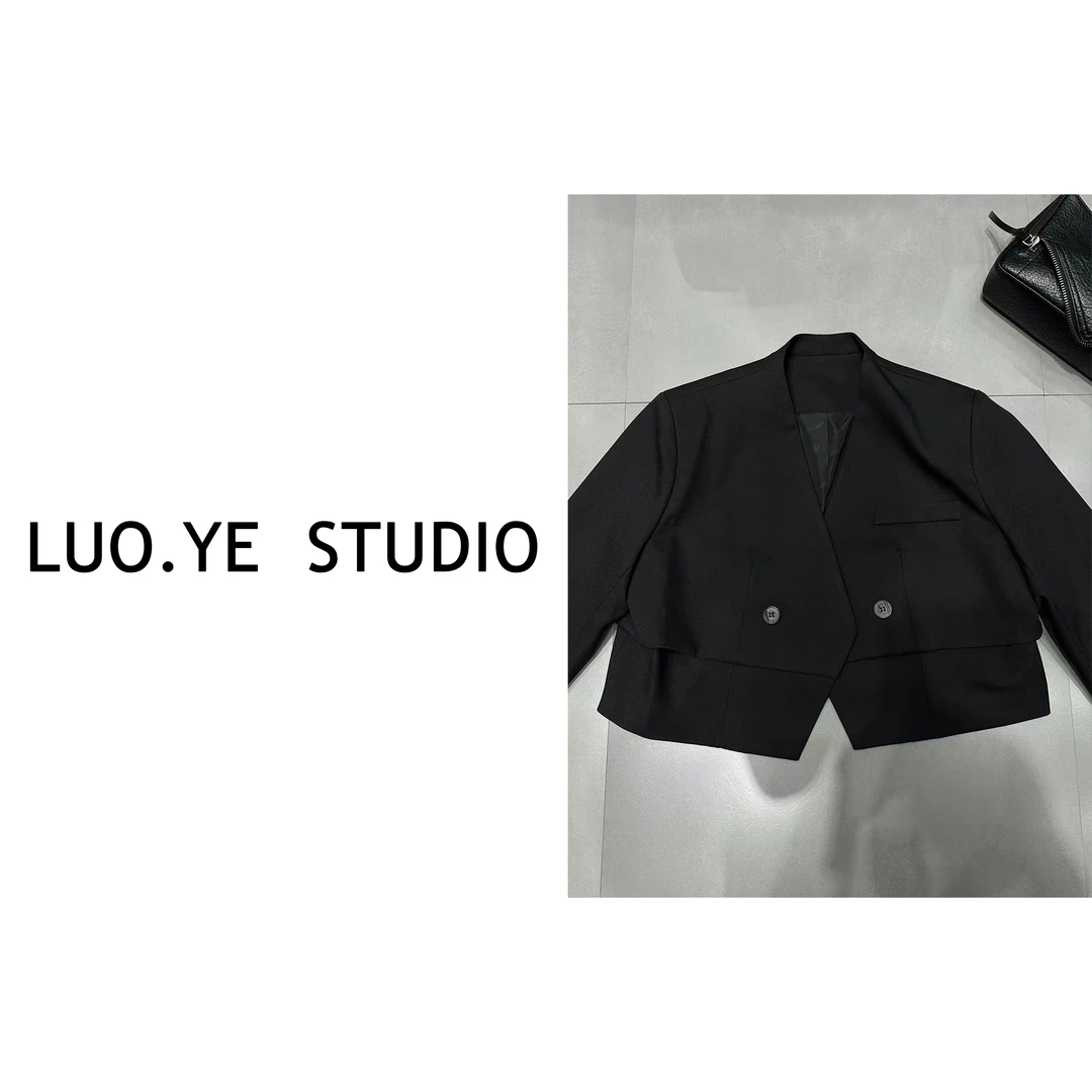 罗爷 · 【夜落星辰】欧货短西装外套西服上衣气质时尚百搭休闲显瘦