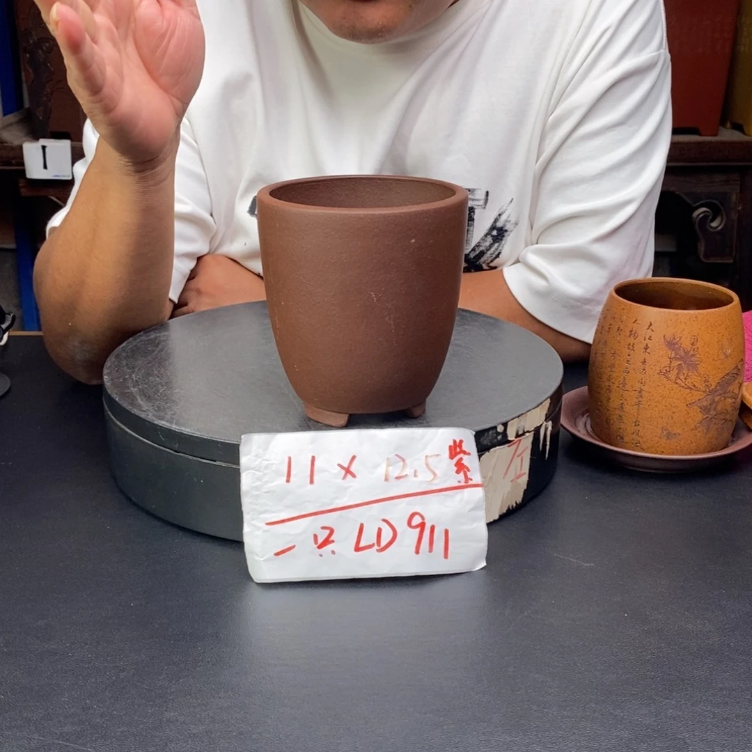 紫砂花盆货号一只LD911