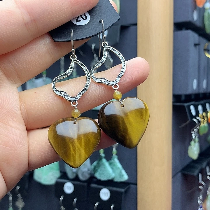 查罗石耳钉银S925镶嵌梅****歌