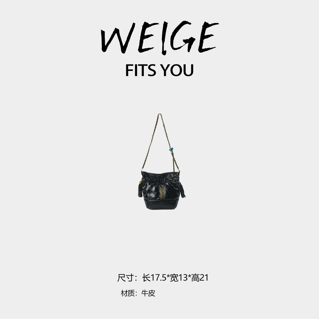 【高定系列】2025春夏新款轻奢单肩斜跨手提包KF18503-黑色