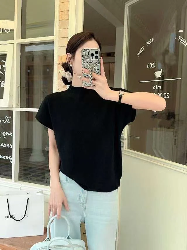 【0370】羊#休闲百搭短袖修身上衣