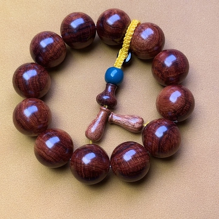 黄花梨/降香黄檀手串/手链2.0五彩料老油梨高货