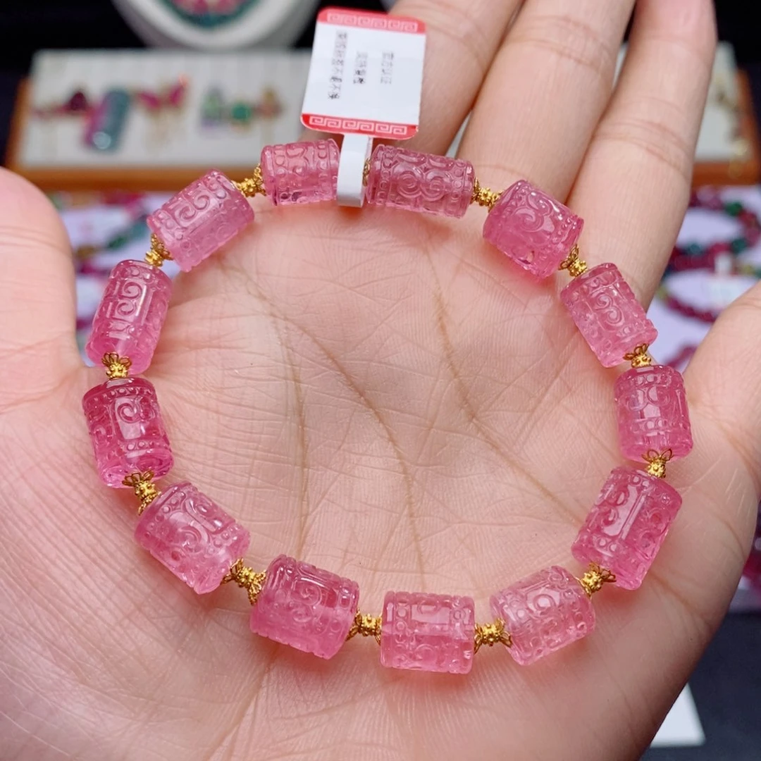 18K金镶嵌手链碧玺d