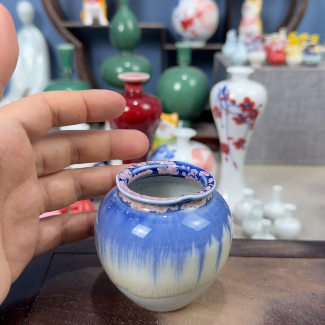 陶瓷手工小花器摆件