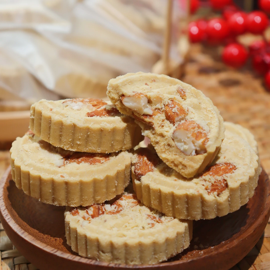 广东特产 杏仁饼 粒粒杏仁 手信 酥脆松化 香浓好吃独立包装 休闲