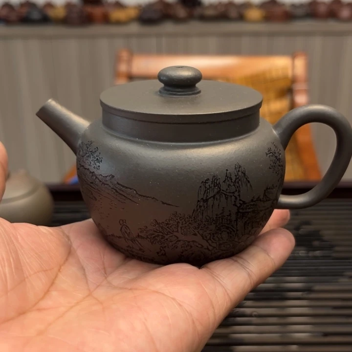 茶壶紫砂天青全手工200毫升