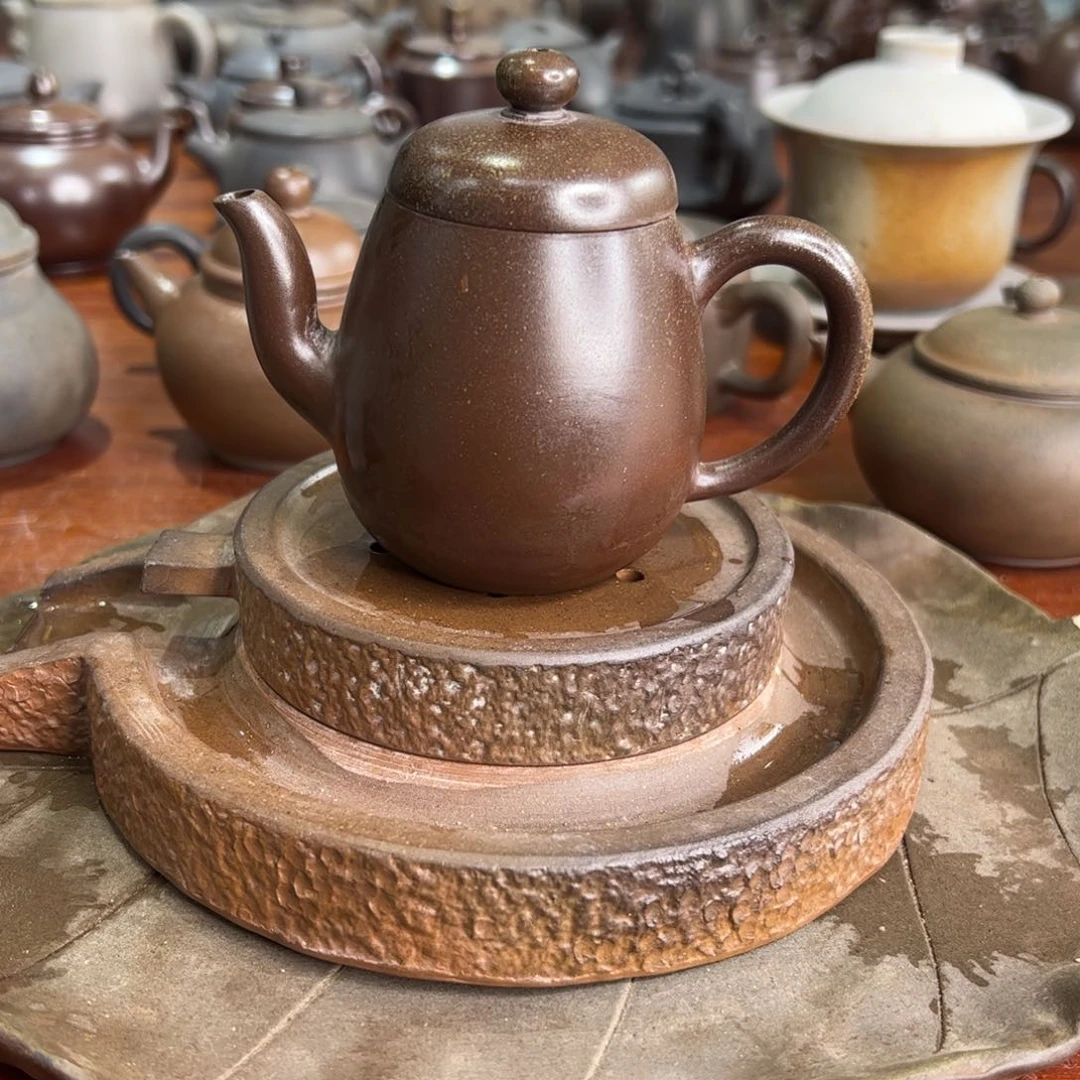 贵台龙窑柴烧茶壶A41
