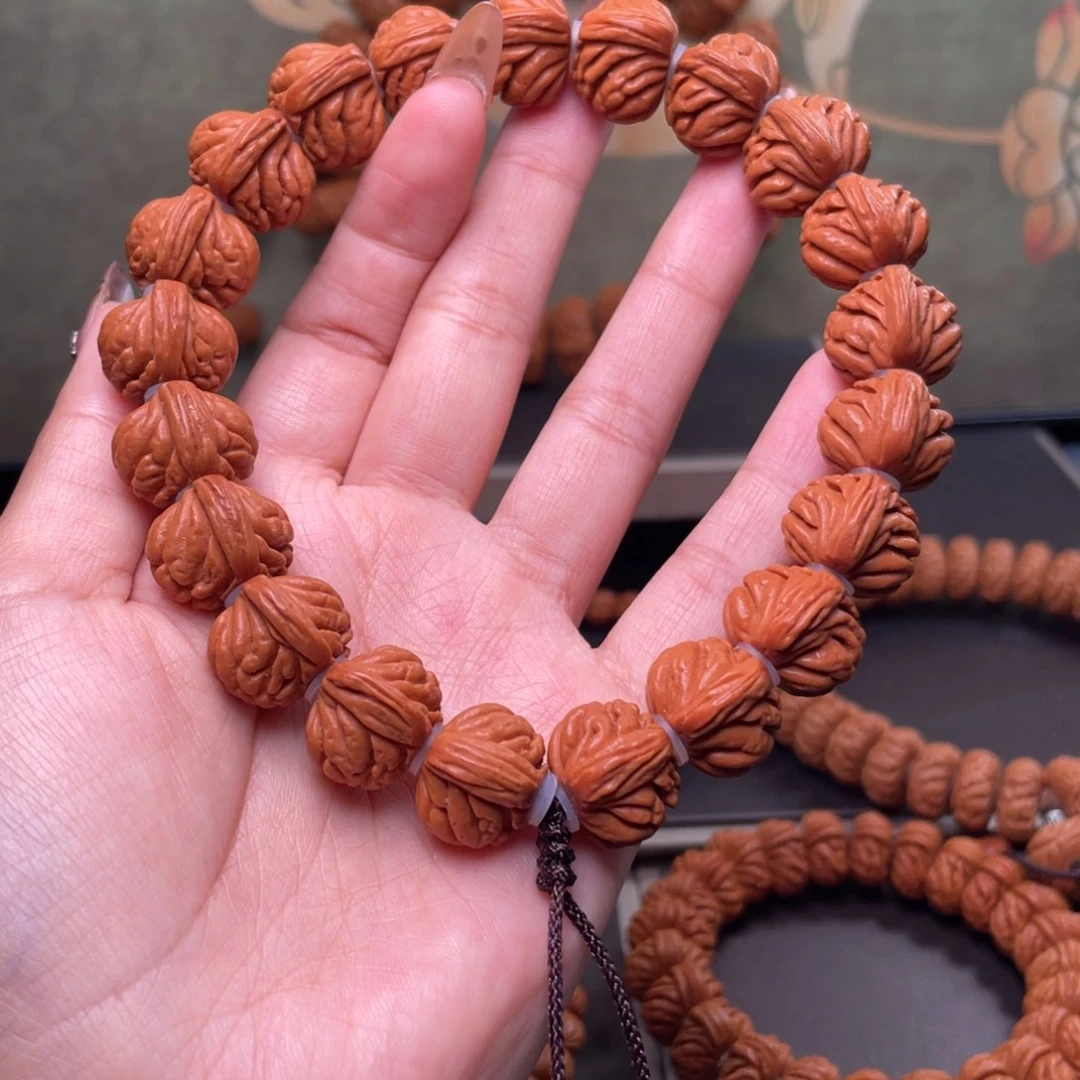 桃核吊坠17聚宝盆手持