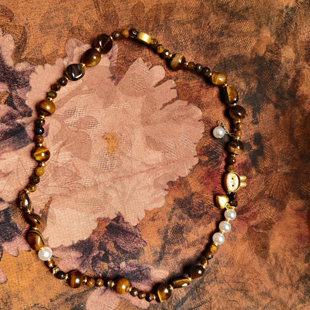 合金手链 JG0077-虎眼石-labubu