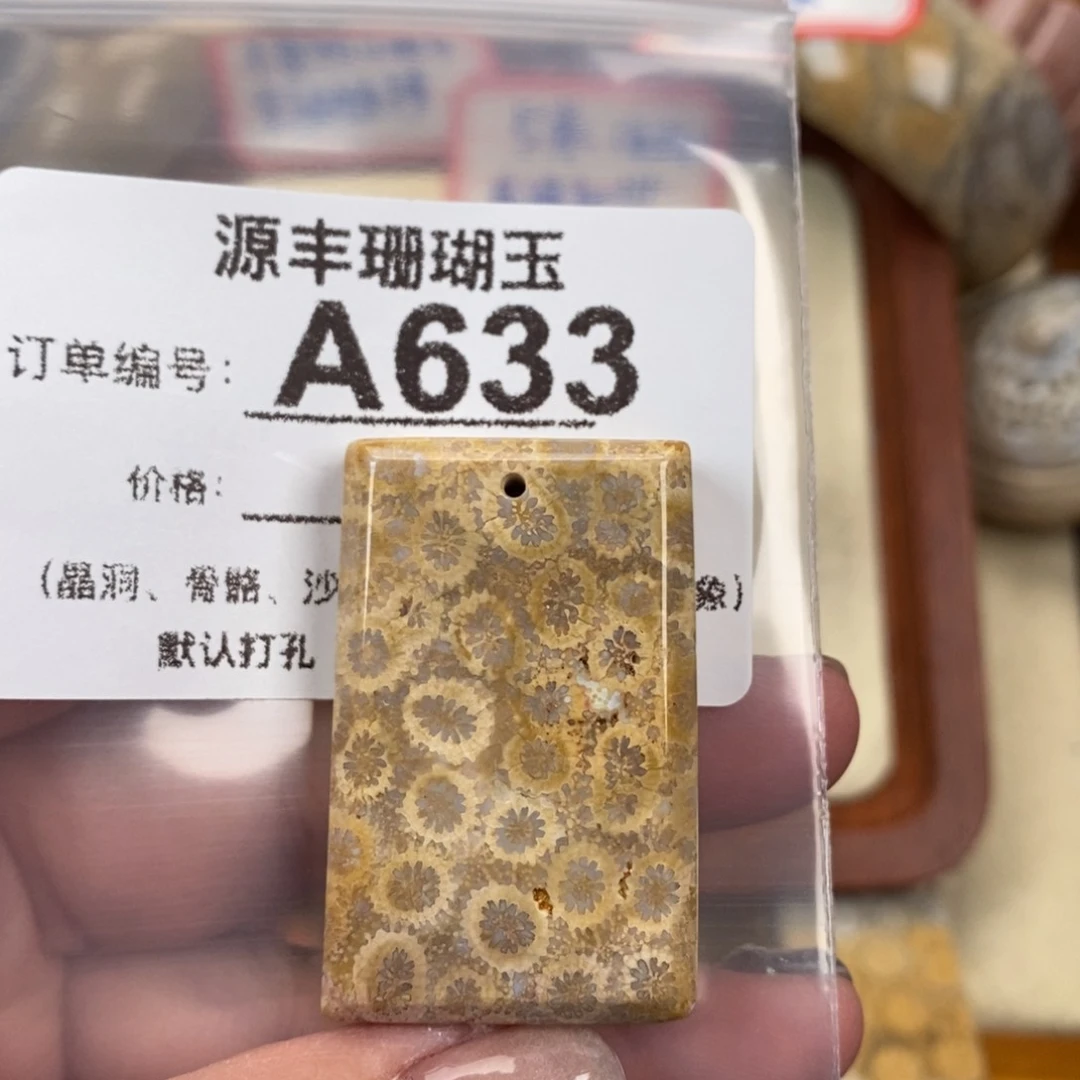 硅化玉颈饰未镶嵌?