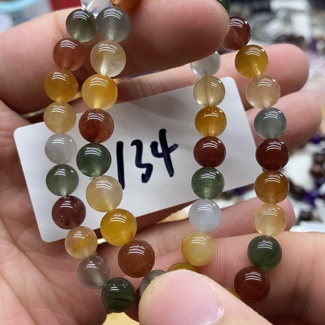 水晶手链未镶嵌多样性发货发一条