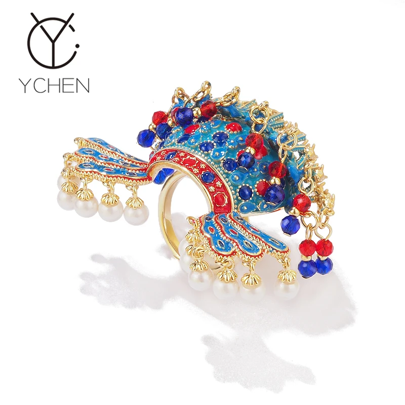 VELLICHOR 铜合金戒指 【原创系列】国风孝端皇后九龙凤冠戒指指环