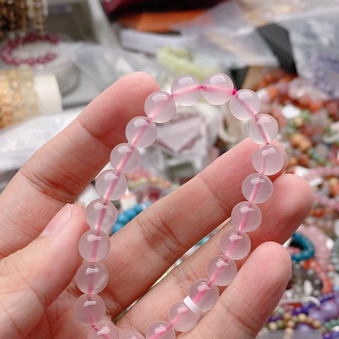 小****未镶嵌水晶手链粉