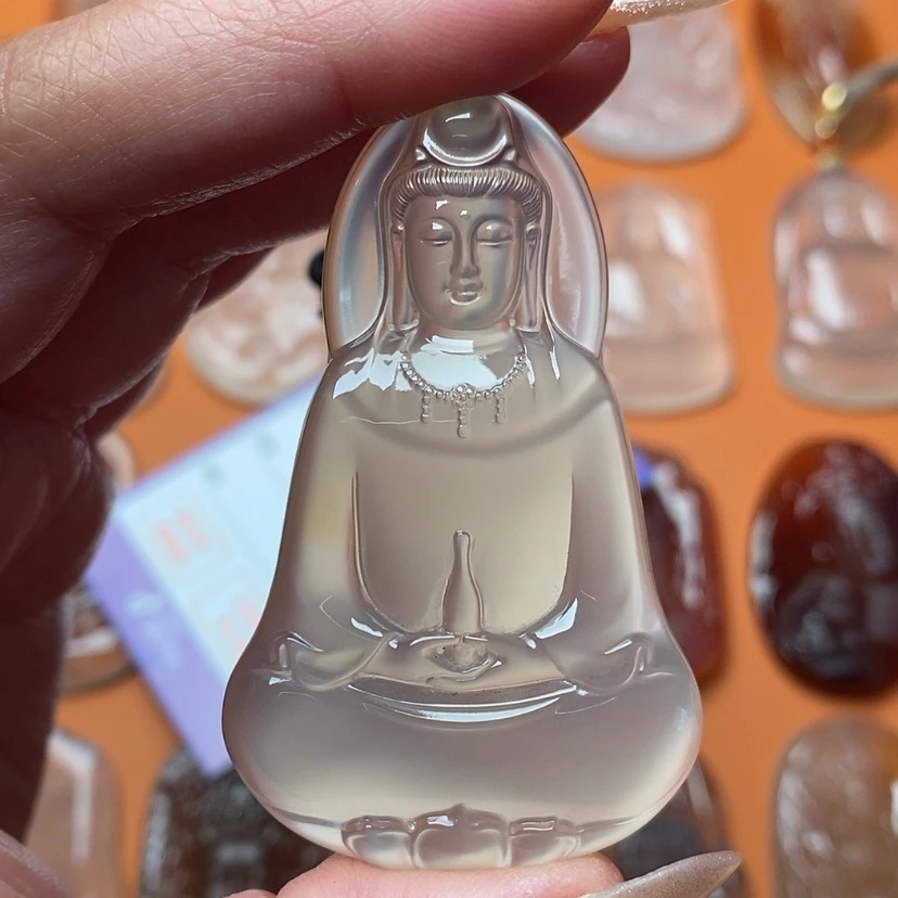 【闪购商品】玛瑙/玉髓颈饰未镶嵌幸***方