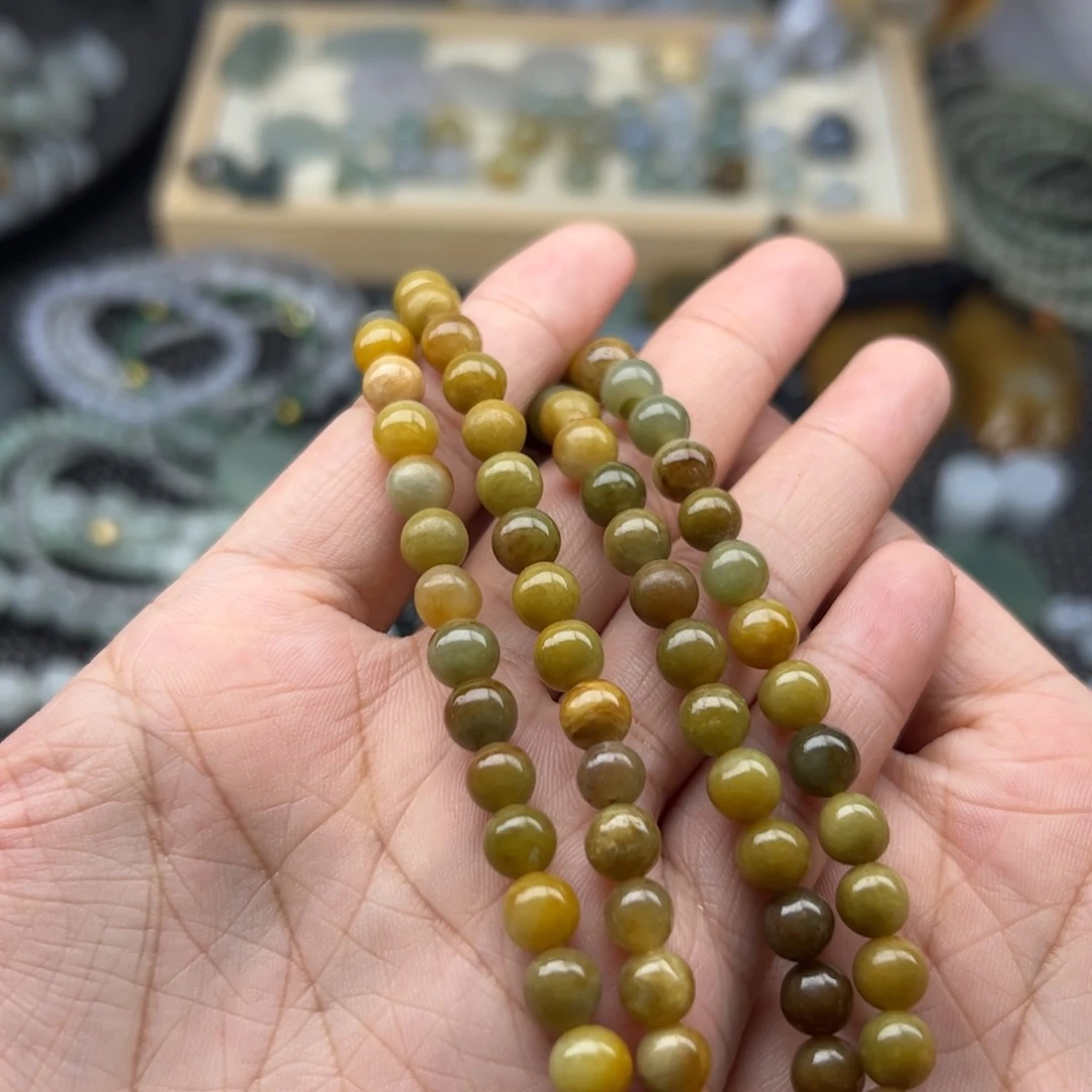 未镶嵌挂件翡翠手串