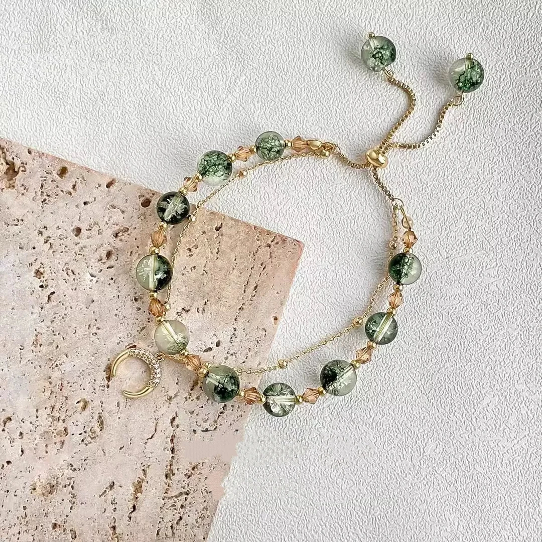 非金属仿珍珠手链 新款简约轻奢时尚百搭拼色手链DK54