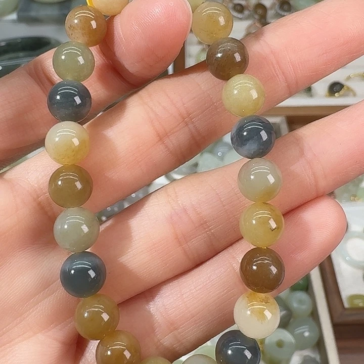 和田玉（糖玉）未镶嵌手链8mm