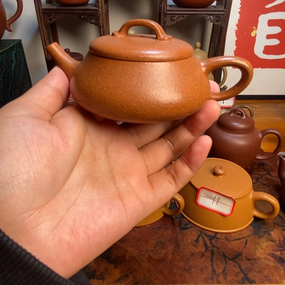 l*降坡亦瓢 半手工 紫砂壶