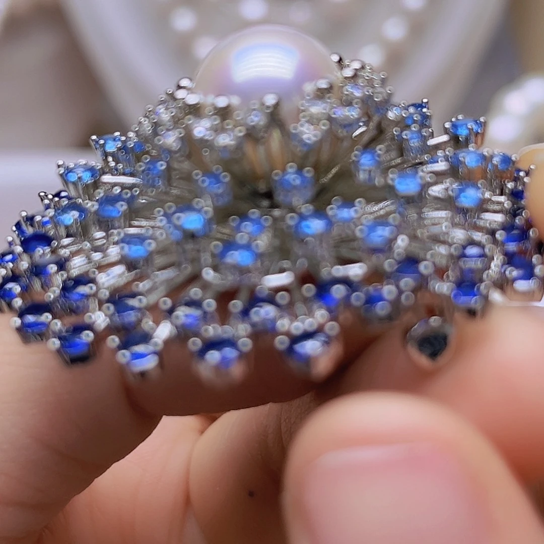 吊坠或者耳钉淡水珍珠未镶嵌