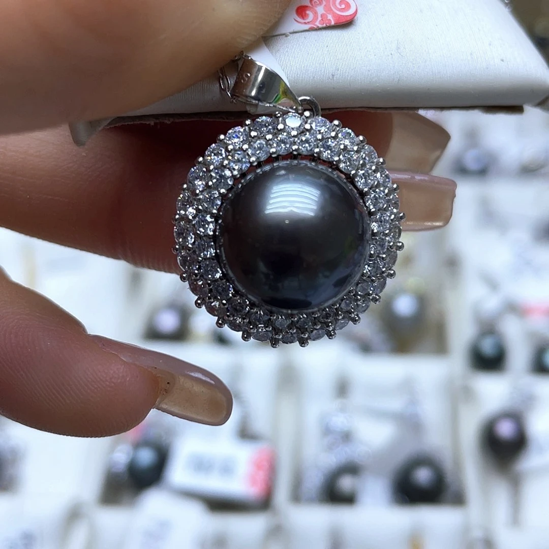 海水珍珠颈饰银S925镶嵌