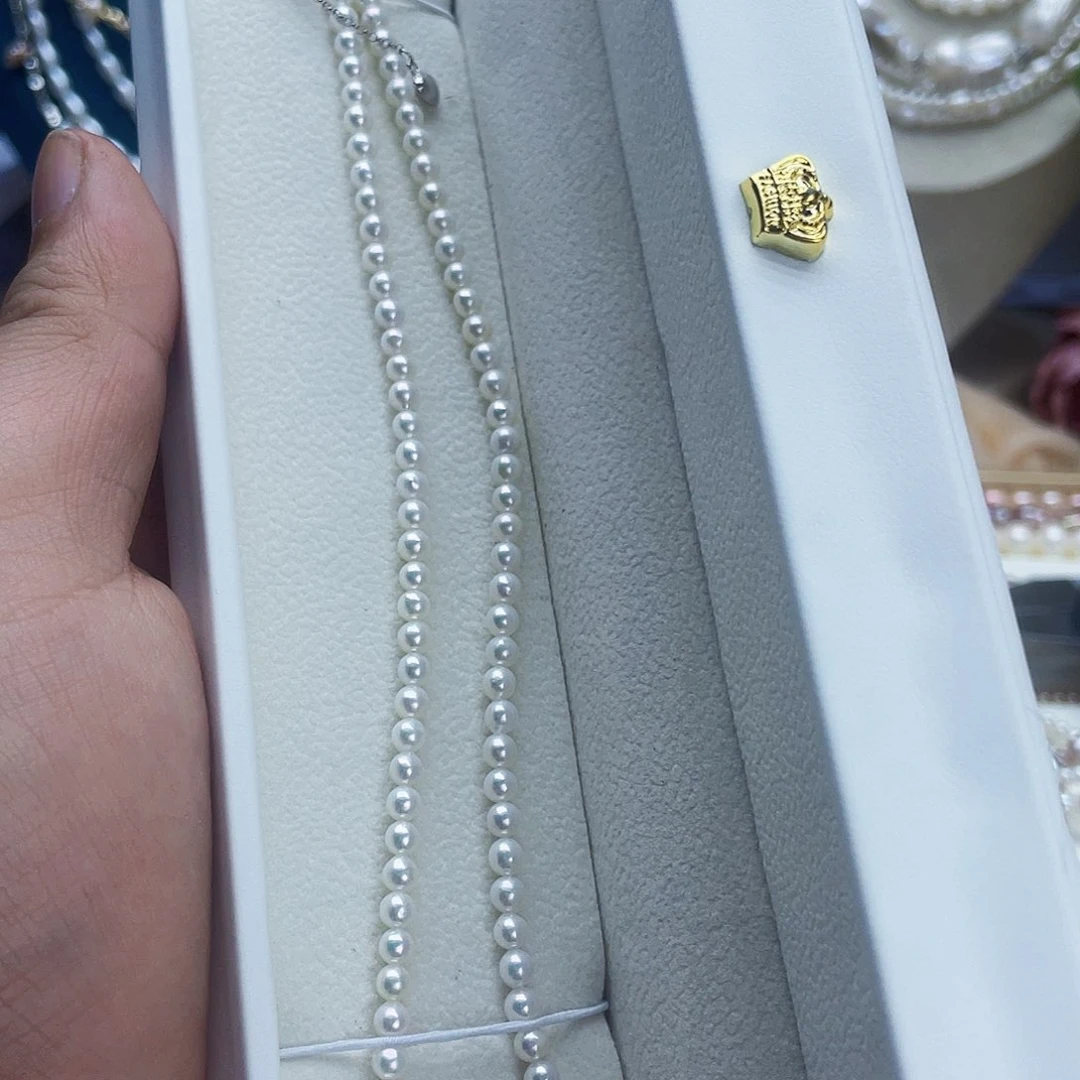 淡水珍珠颈饰银S925镶嵌晴**?