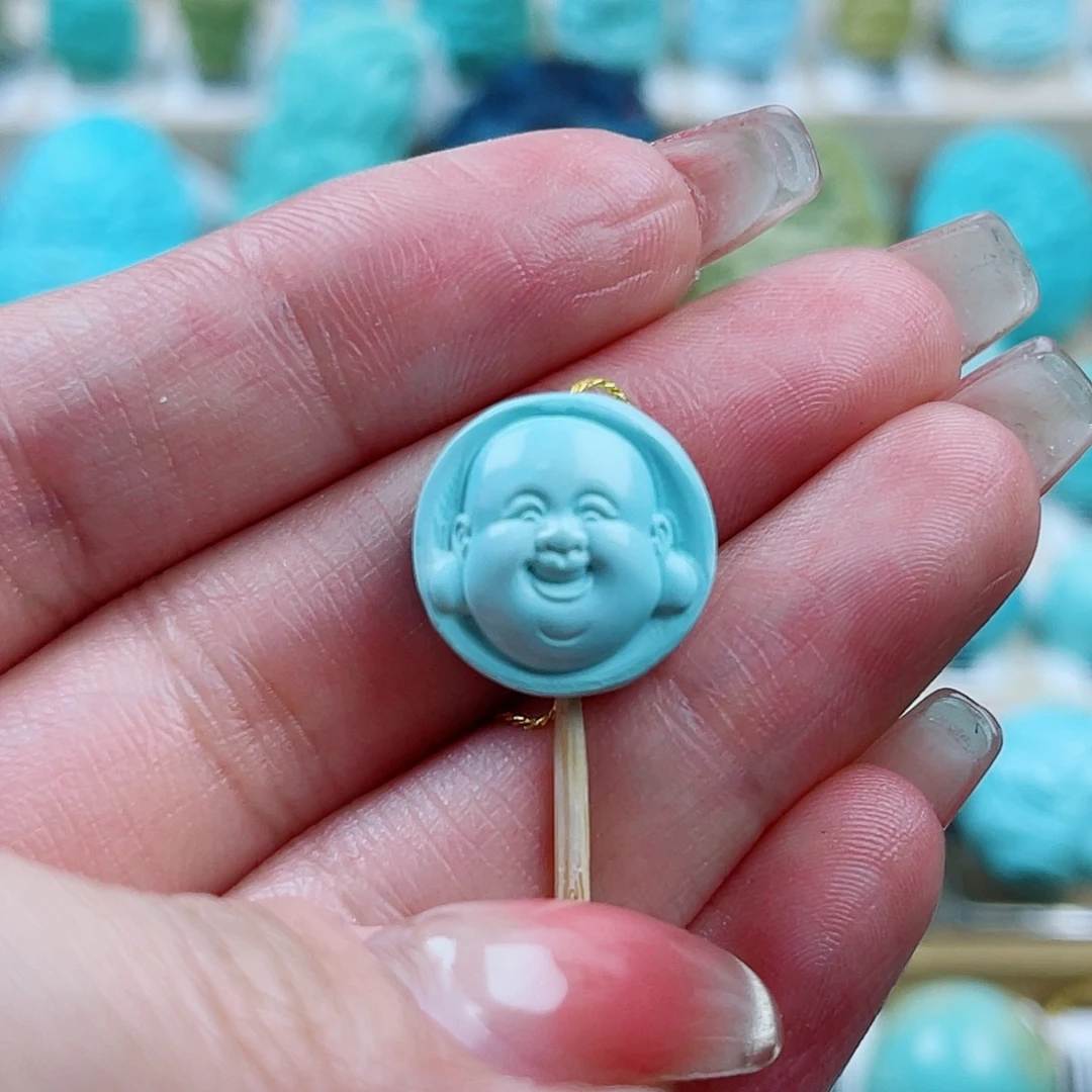 绿松石未镶嵌玉牌