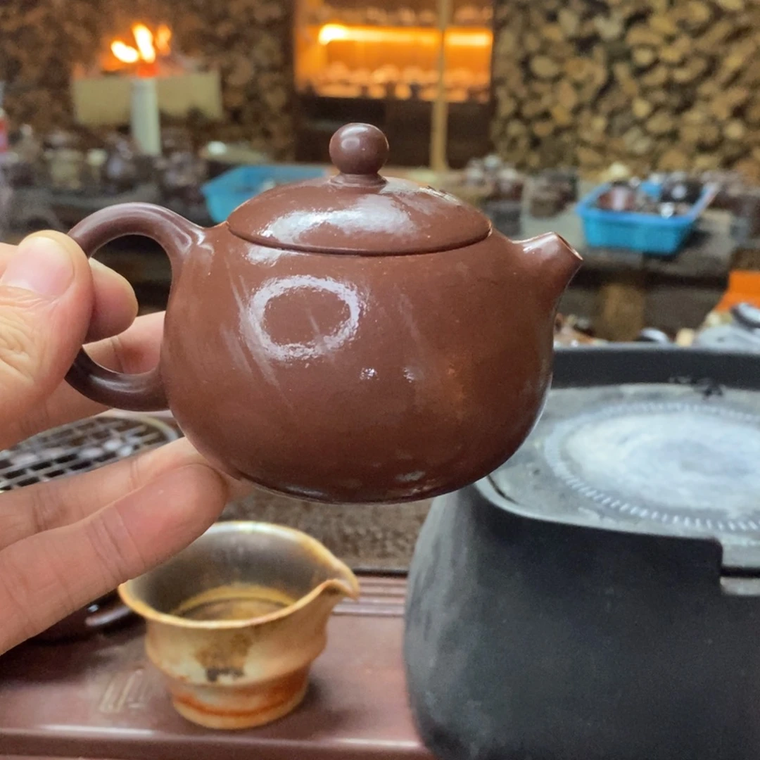 紫砂柴烧水****吴紫砂壶壶