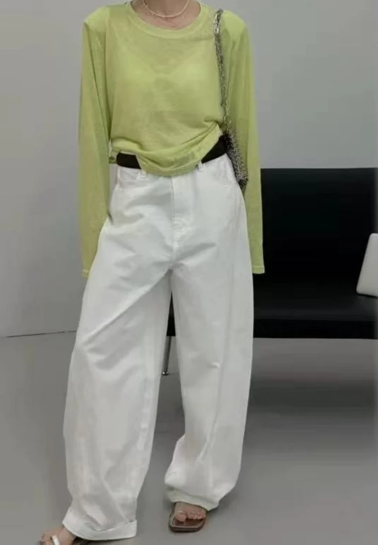 Manmi 绑带设计款丝感短款防晒T   8799（C3）