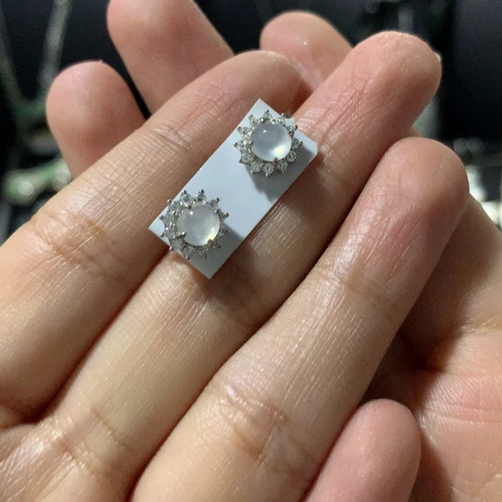 翡翠银S925镶嵌戒指