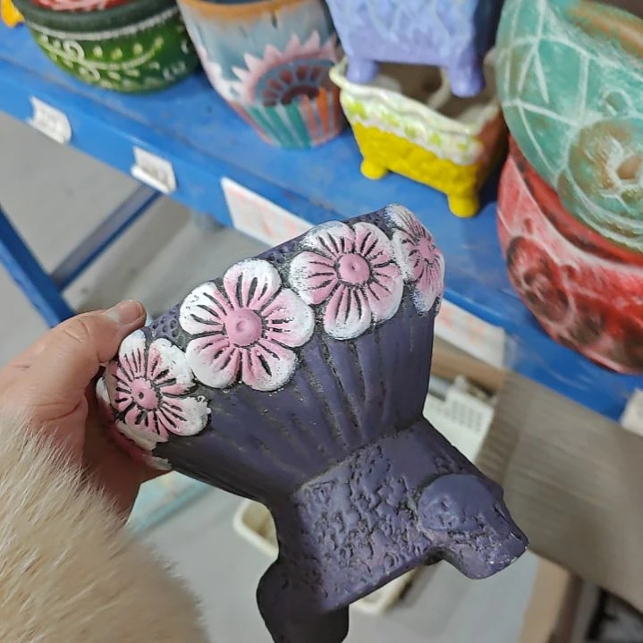 红陶吸水透气的白陶花盆凑满12发货