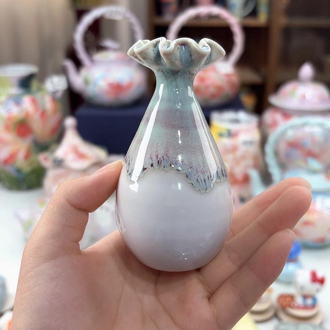 景德镇手绘高温釉下彩陶瓷茶具