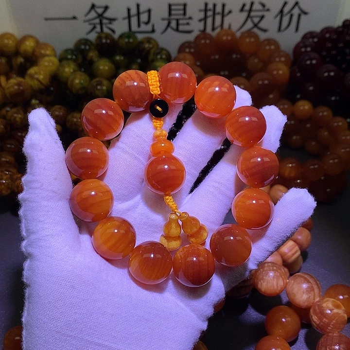 松木（琥珀木）手串/手链1.8 包浆高货