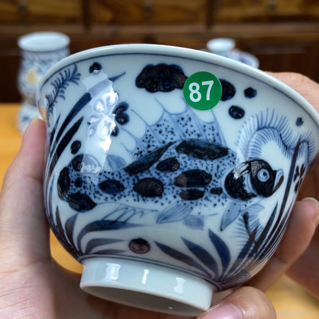 手绘现代茶具非古董