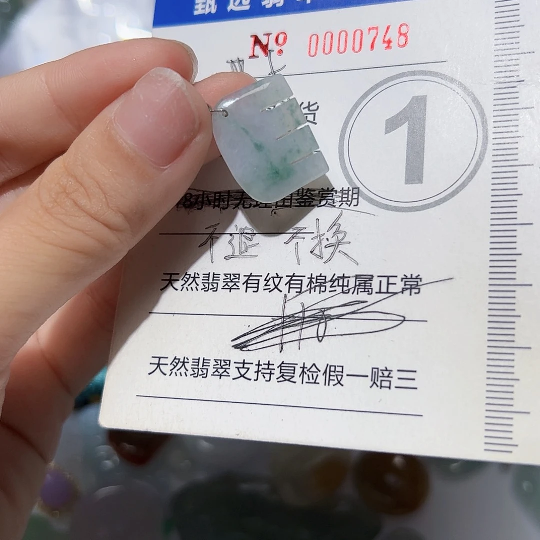 翡翠未镶嵌颈饰天然A货翡翠