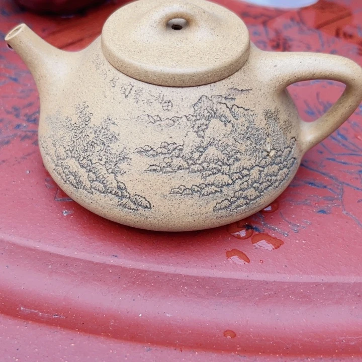 紫砂紫砂壶老*孩宜兴紫砂茶具