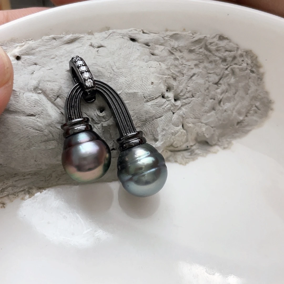 海水珍珠颈饰银S925镶嵌
