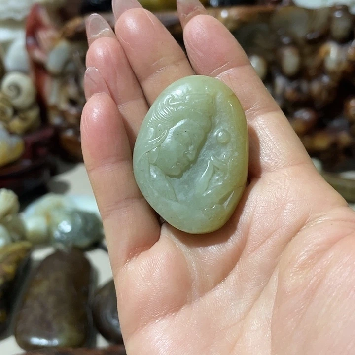 和田玉未镶嵌挂件