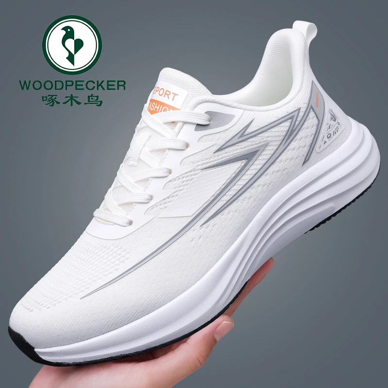 官方正品啄木鸟运动鞋男夏季网面透气休闲男鞋软底轻便舒适跑步鞋