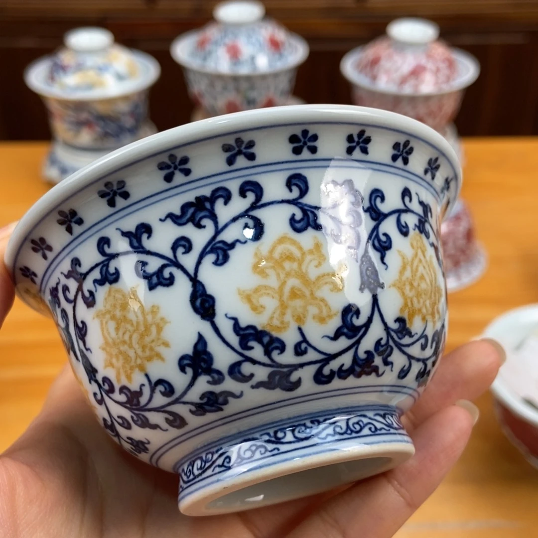 手绘现代茶具非古董