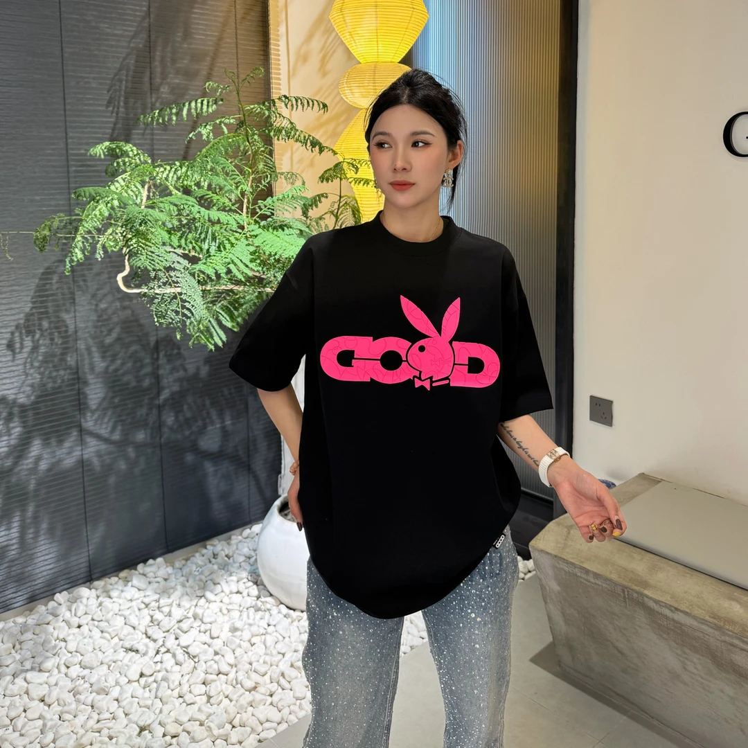 3726GOOD联名款2026SS凹凸发泡logo时尚短袖T恤 男女同款
