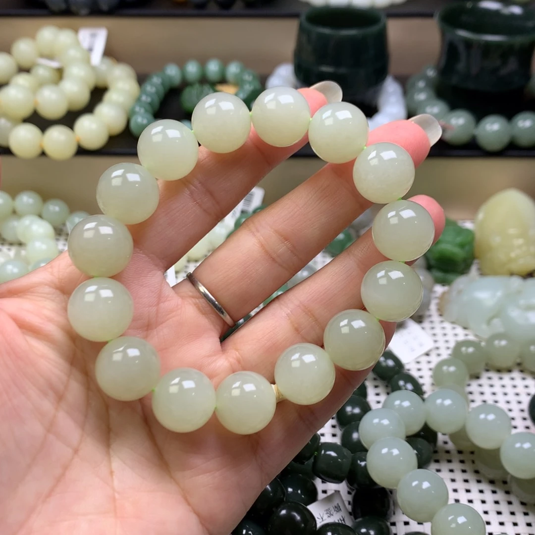 和田玉手链未镶嵌娭*