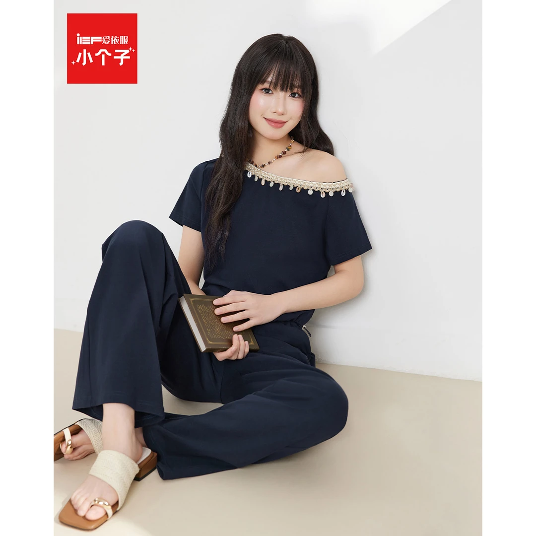 【小个子专属】IEF/爱依服2025新款夏季针织上下套裤~流光风